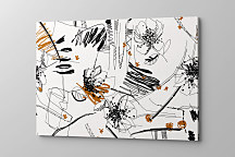 Obraz Abstraktná grafika s kvetmi 1808